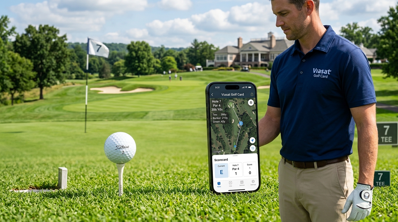 Viasat Golf Card companion app